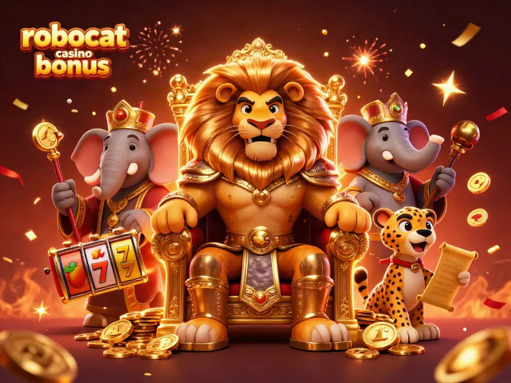 Experience the excitement of robocat casino bonus with animated characters and dynamic slot game elements.